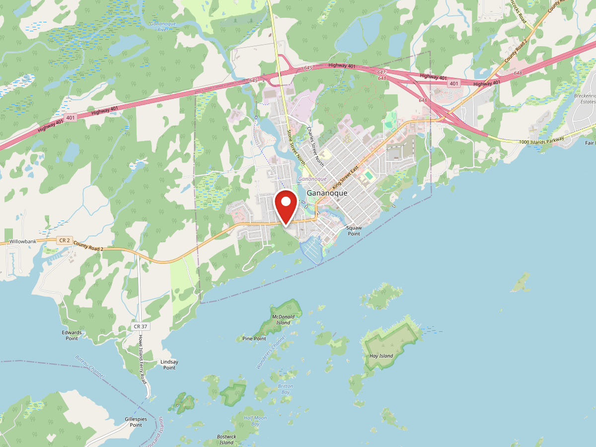 Map showing Vic Rose location